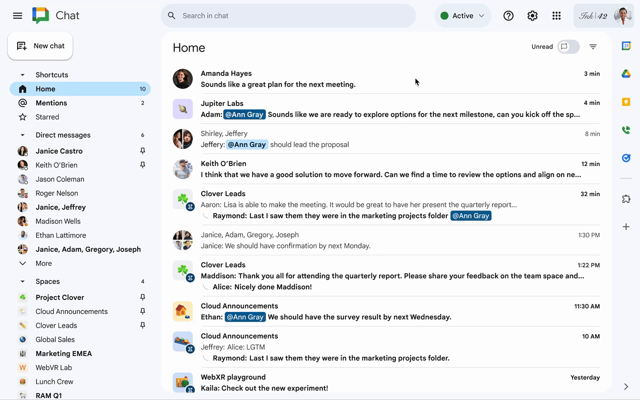 Conversation Summaries in Spaces
